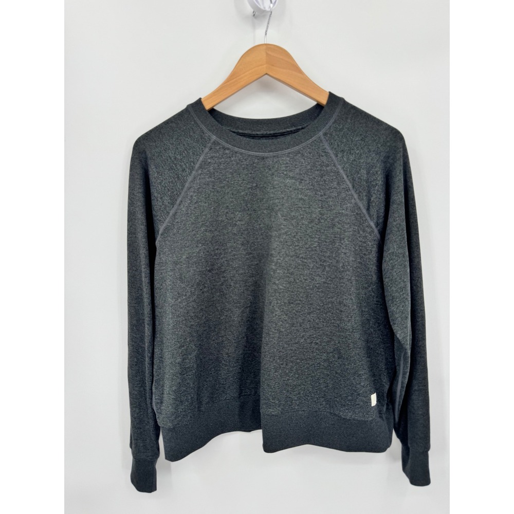 Vuori Halo Crew Women Medium Heather Charcoal Grey Lightweight Sweatshirt VW241